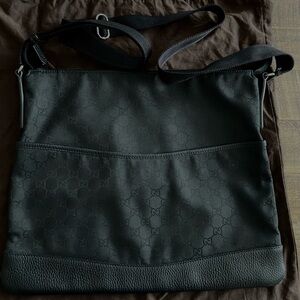 Gucci Crossbody Bag, black, with receipt